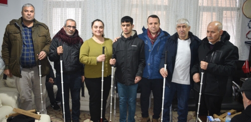 BELEDİYEMİZ GÖRME ENGELLİLERİ UNUTMADI