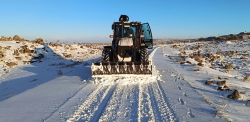 Kırsal Bölgelerimizde Karla Mücadele Çalışmalarımız Aralıksız Devam Ediyor