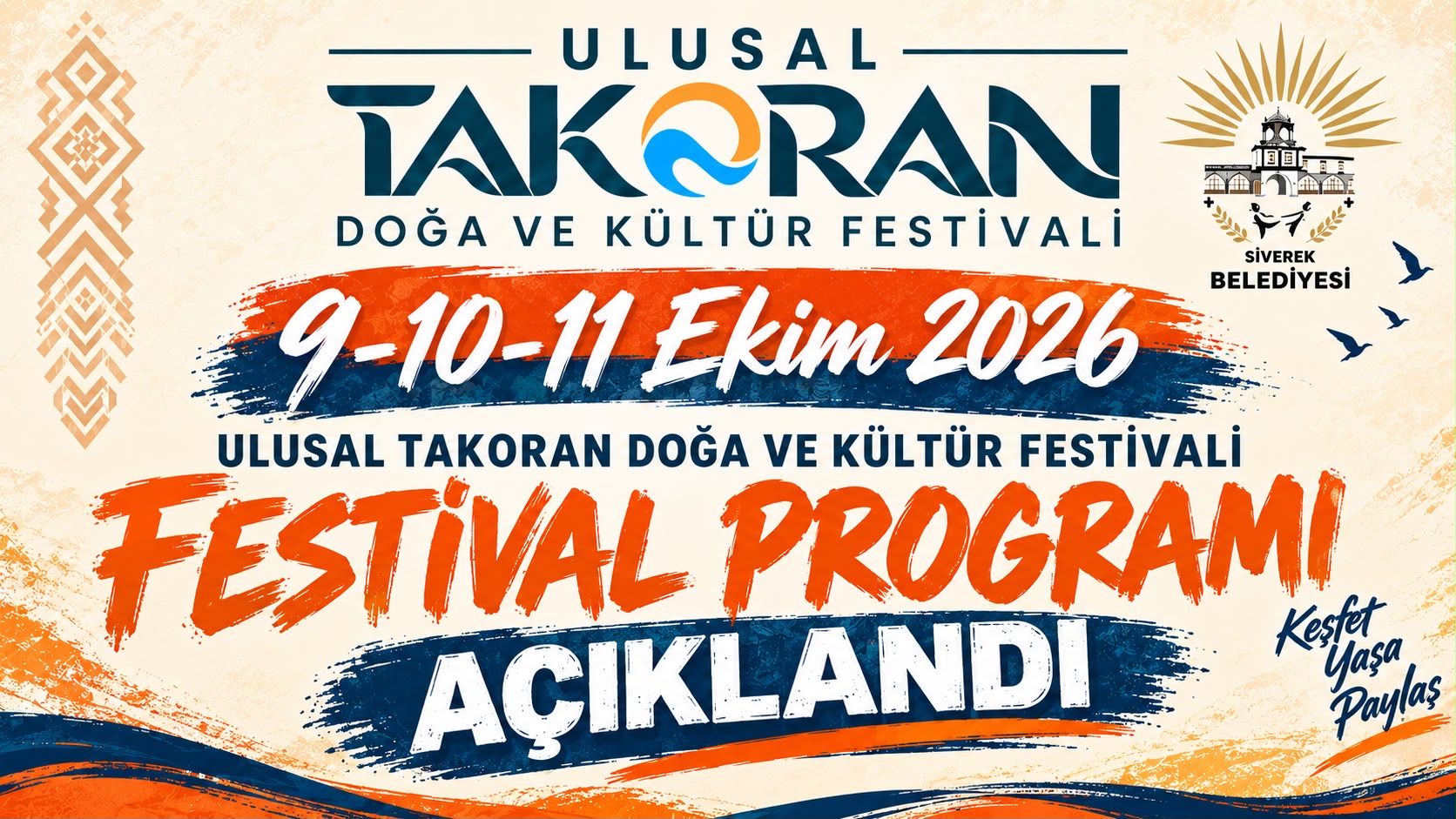 Takoran Doğa ve Kültür Festivali’nin Programı Açıklandı